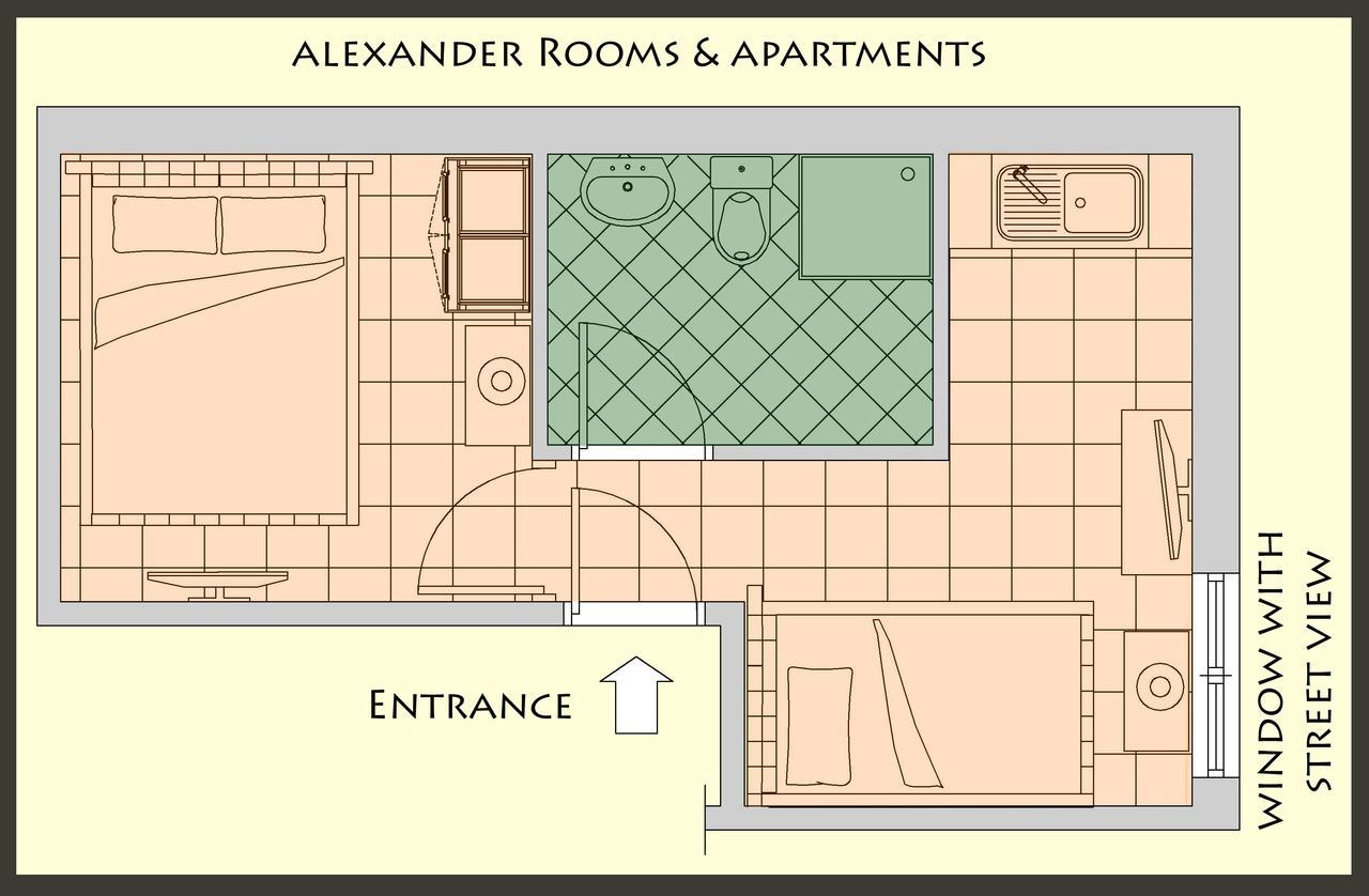 Alexander Rooms & Apartments Igumenica Pokoj fotografie